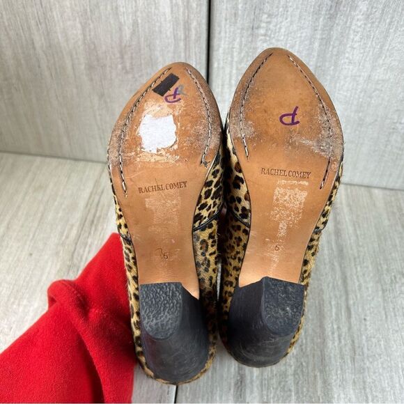 Rachel Comey Y2K Pumps Chic Heels Leopard Print Pony Hair Women's Size 6 - Picture 8 of 10